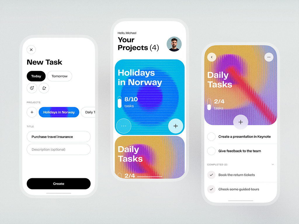 the application's UI